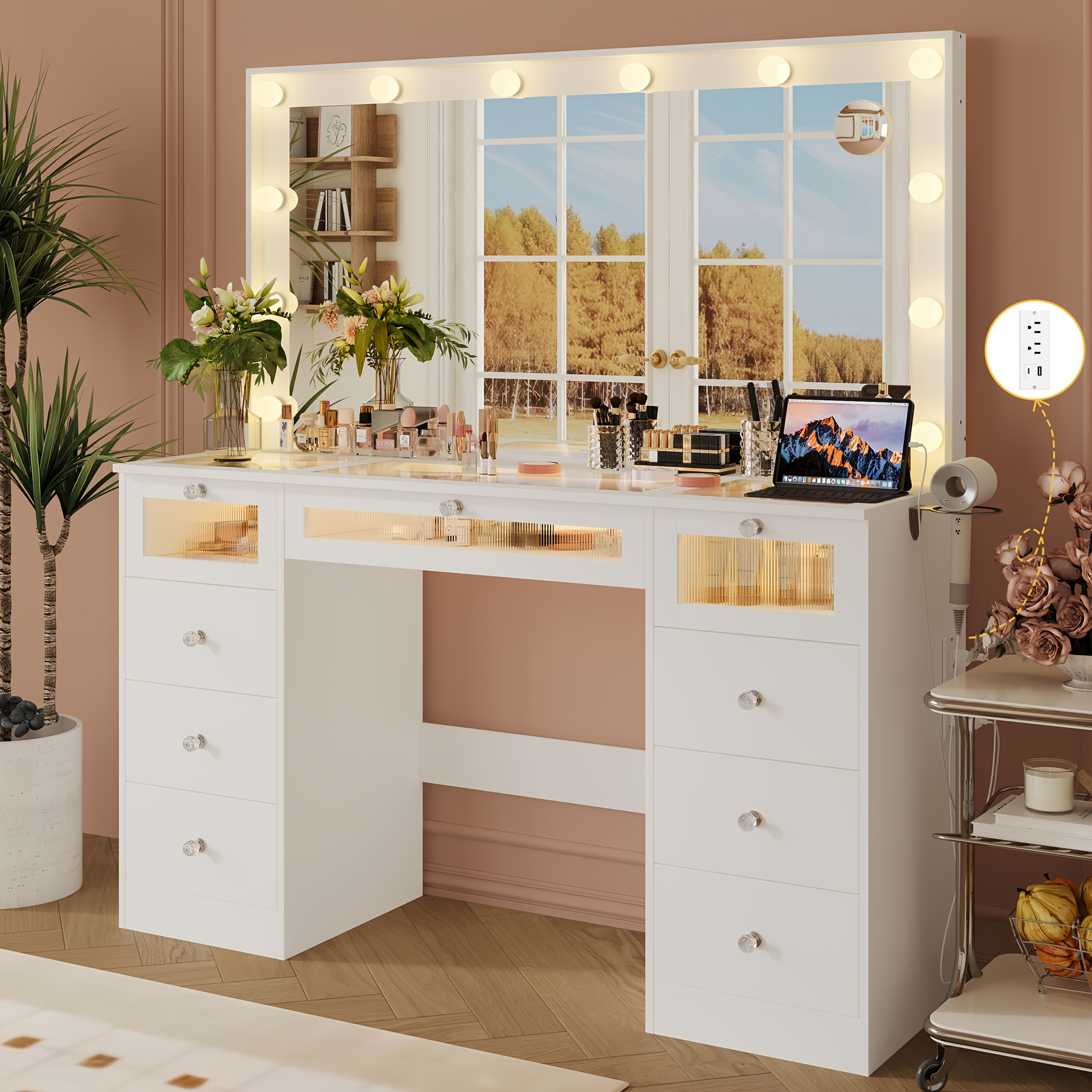 girl dressing table sold on Temu United States