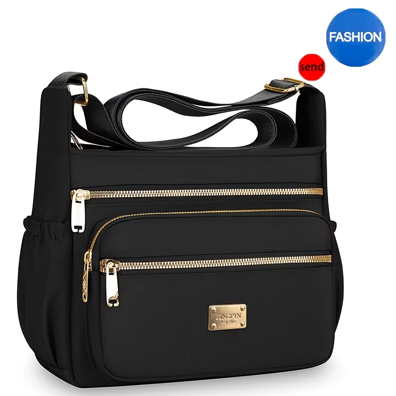 TEMU Sac Bandoulière Femme - [1 Sac et 1 Badge] Sac Bandoulière Tendance Universel Printemps Été Sac à Bandoulière Commuter Disponible pour Voyage