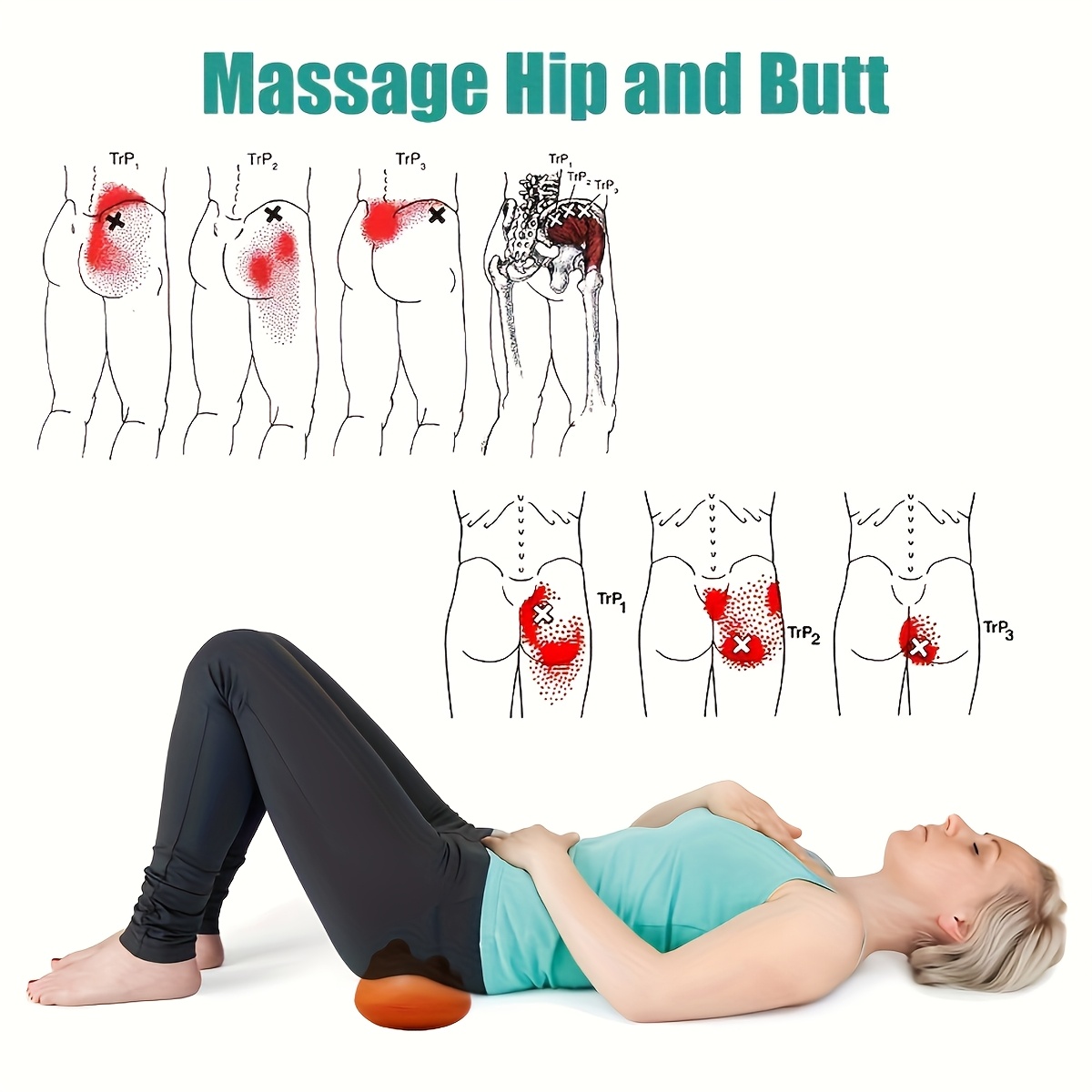 trigger point back massager for   deep tissue muscle release massage tool with 14 trigger points for optimizing hip sacroiliac joint pelvis   and lumbar special features for and muscle Product details 0