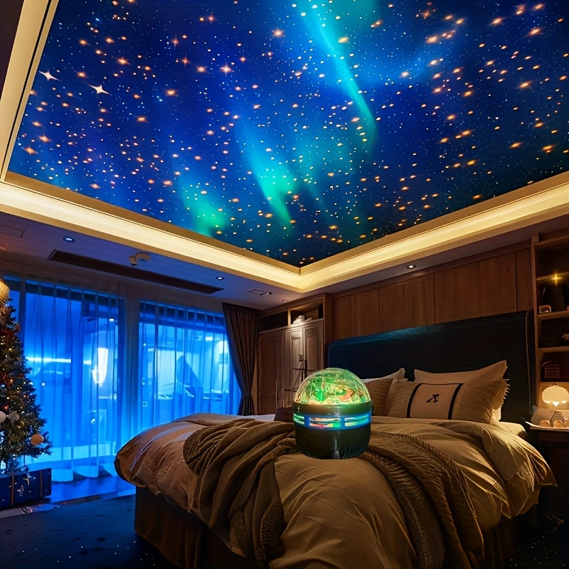 

1pc Lights - Romantic Bedrooms, Add Sparkle To Holidays, Camping & Parties - A Gift For All , 2 In 1 And Ocean Wave Projector