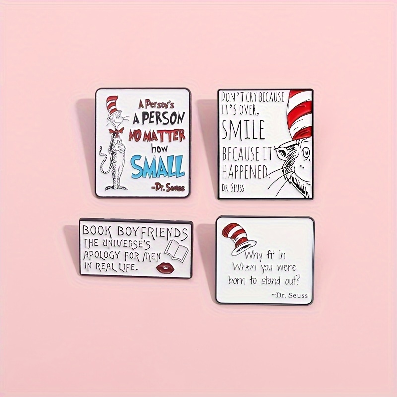 

1/4pcs Enamel - Alloy Metal Brooches Inspirational For Backpacks And Clothing Accessories - For