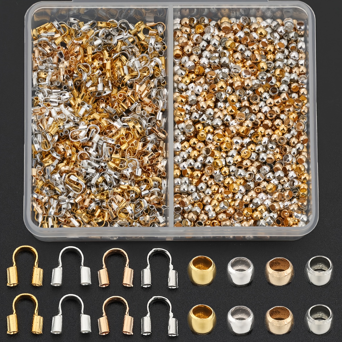 200pcs/Box Mixed Colors Connector Parts Kit for Jewelry Making