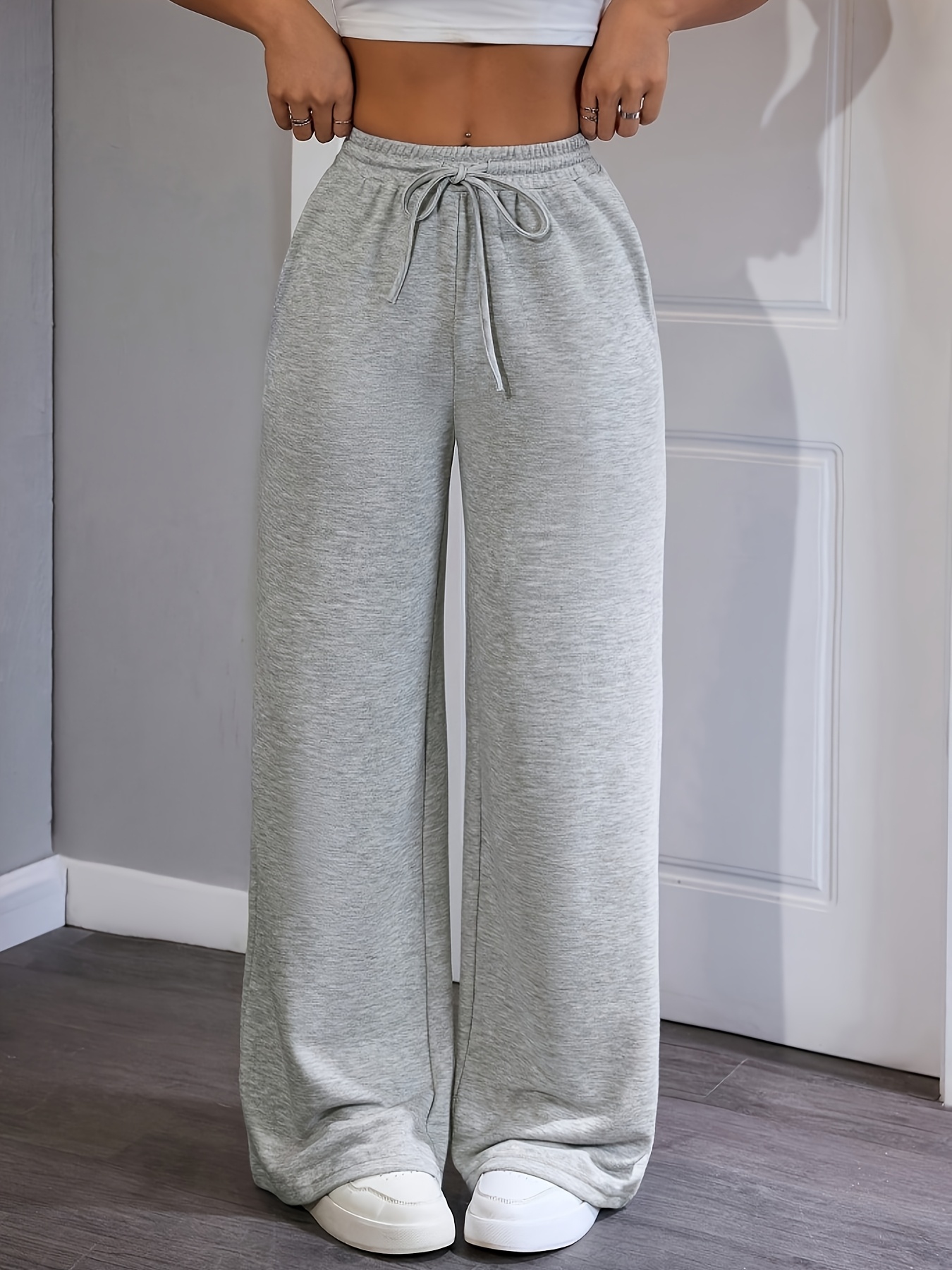 pantalones otoño invierno mujer: pantalones anchos casuales Temu