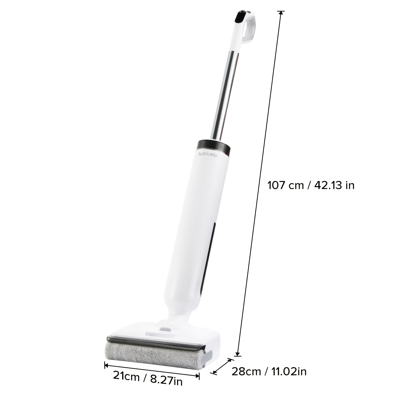 Image of Lubluelu 24000pa Smart Cordless Wet Dry Vacuum Cleaner And Mop For Hard Floors, Digital Display, 180° Ultra-thin Flat Position, 50min Long , 0 , Great For Sticky Messes And Pet Hair, Space- Design