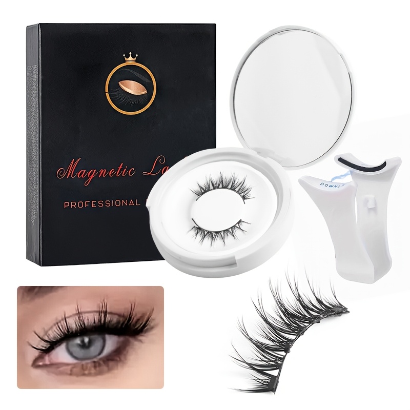 

Easy-apply Magnetic Eyelashes Kit With 5 Pairs - Reusable, Strong Magnet Attachment For Beginners, Doll & Cat Eye Styles, , C-, 10-12mm/13-15mm Lengths,