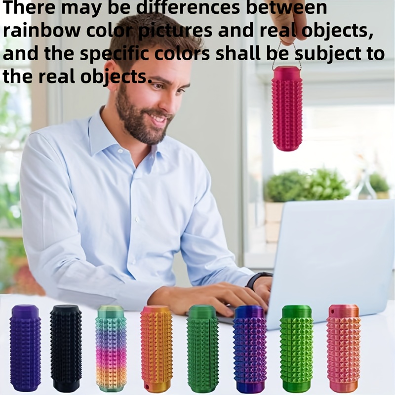 3d conical roller massager sensory keychain pocket sized sensory keychain relieves anxiety and stress a   friends