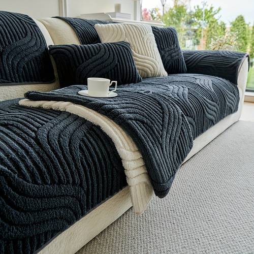 1pc bohemian style sofa cover plush sofa cover anti slip sofa cover pets cover home decor