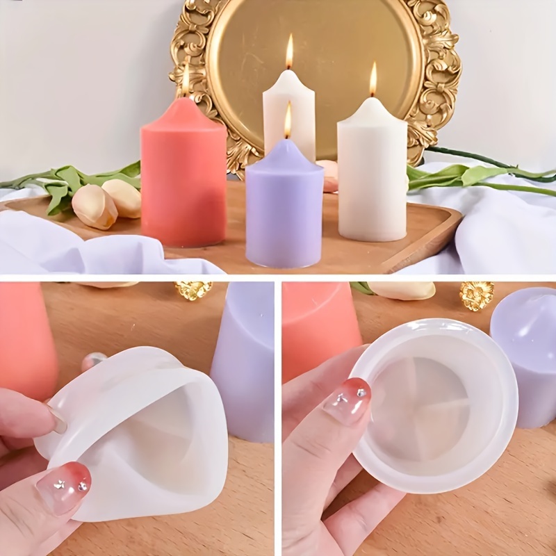 Stampo Candele Profumate Candele Lunghe CHENNAN Stampo Candele 3 In 1 A Forma Di Cuore E Spirale - Set 2 Pezzi Silicono Per Candele Fai Da Te Kit Candele Decorative Stampi Silicone Per Candele