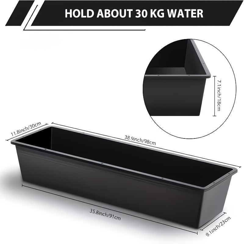 2 Large Capacity Livestock Troughs For Cattle, Sheep, Horses, , Goats - Ideal For Animal Feeding On Farms