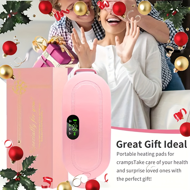 Portable Electric Heating Massage Pad, Designed for Warming The Back Or Body, a Quick Heating Abdominal Pad in Pink for Women And Girlfriends, a Gift for Relaxation at Home, in The Office, And in The Car.