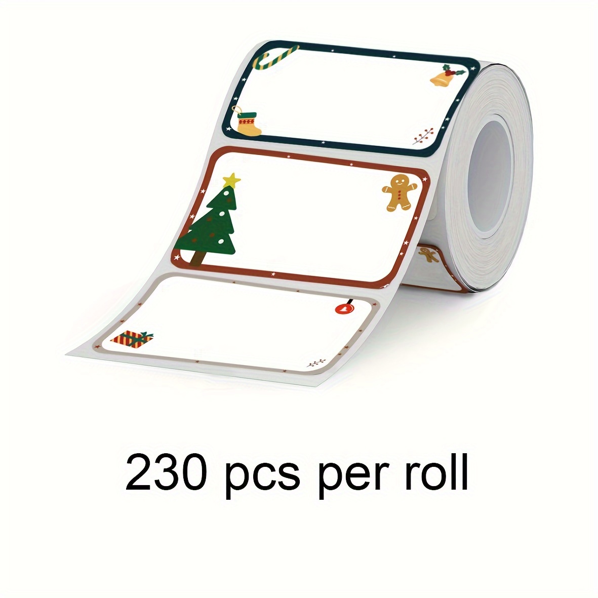 Image of Christmas Labels B1/b21/b3s Label Printer, Thermal Labels 2'' X 1.18''(50x30mm), Oil-proof Sticker Labels, 1 Roll Of 230 Sticker Labels