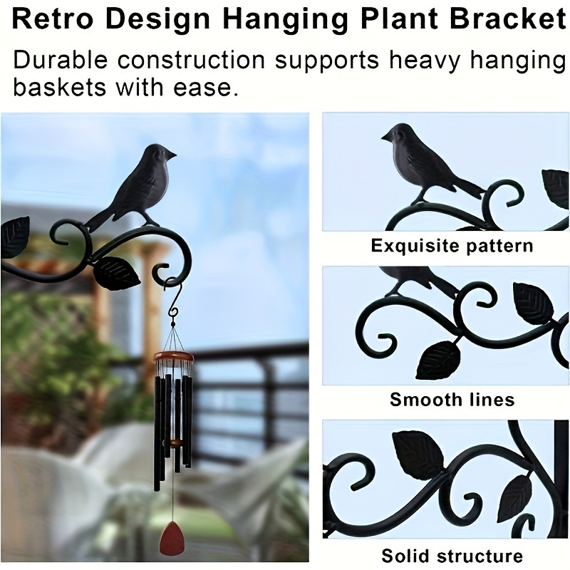 Contemporary Metal Wall Mounted Hook Perfect For Hanging Baskets Garden 