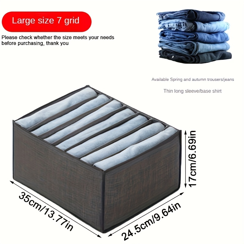 T-shirt Pants Clothing Storage Box Wardrobe Drawer Organizer Clothes Cupboard Separator Bag Folding Organizer Box