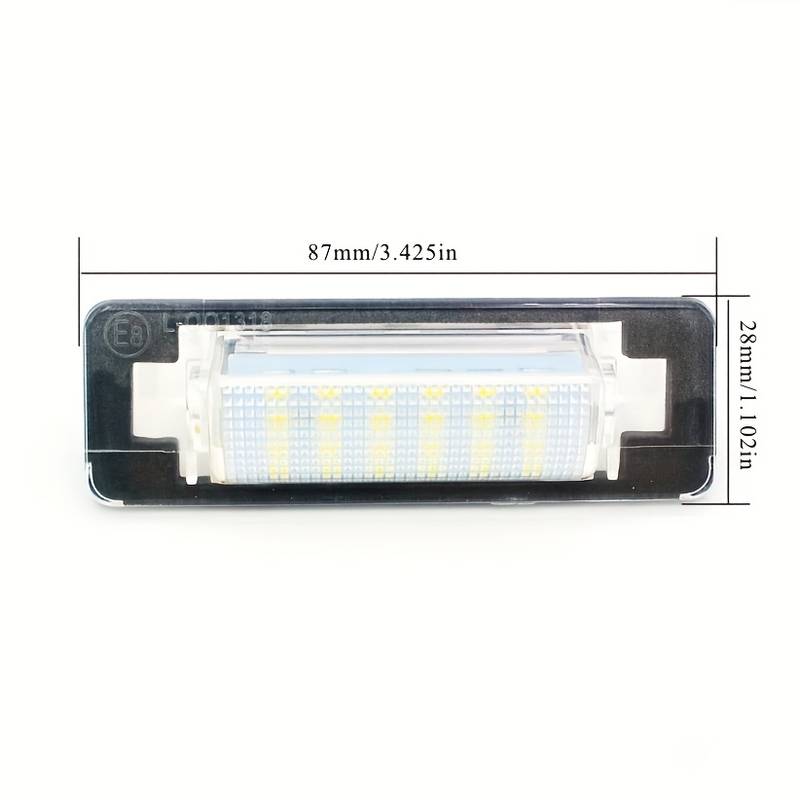 CANBUS Error-Free LED License Plate Light Kit For Mercedes W202 & W210 - Plug & Play, Set Of 2