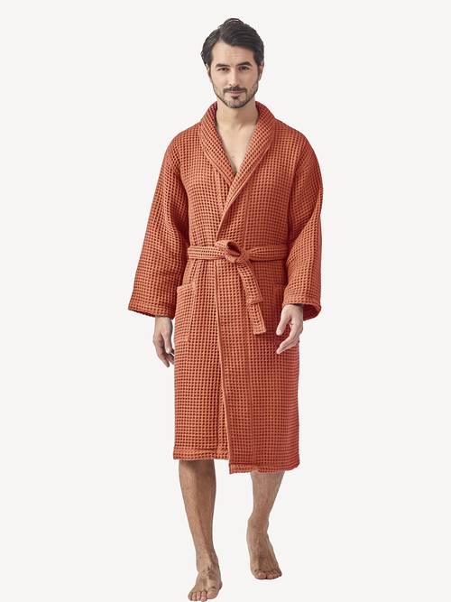 a large size long cotton bathrobe for spring and autumn made of waffle fabric absorbent and quick drying suitable as a sauna robe pajamas or for couples features a loose oversized fit ideal for salons and year