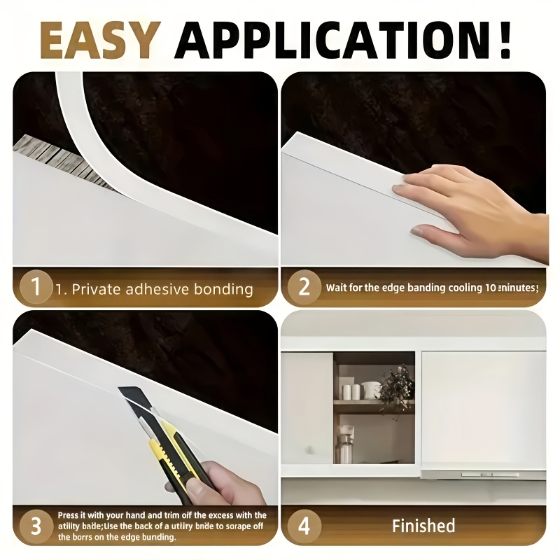 Imitation Wood Grain Self-Adhesive PVC Edge Banding