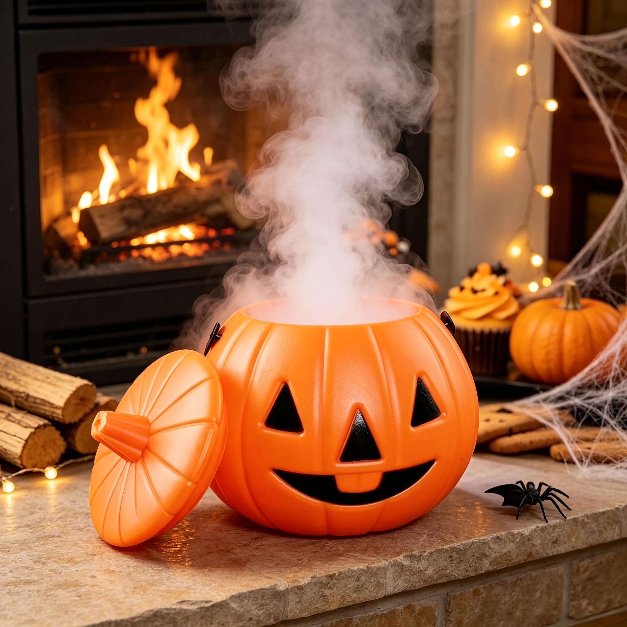 two pack aquarium sprayer halloween cauldron spray halloween desktop mist maker aquarium landscape sprayer usb powered nebulizer with light aquarium landscape ornament suitable for parties amusement park haunted houses and courtyard Product details 8