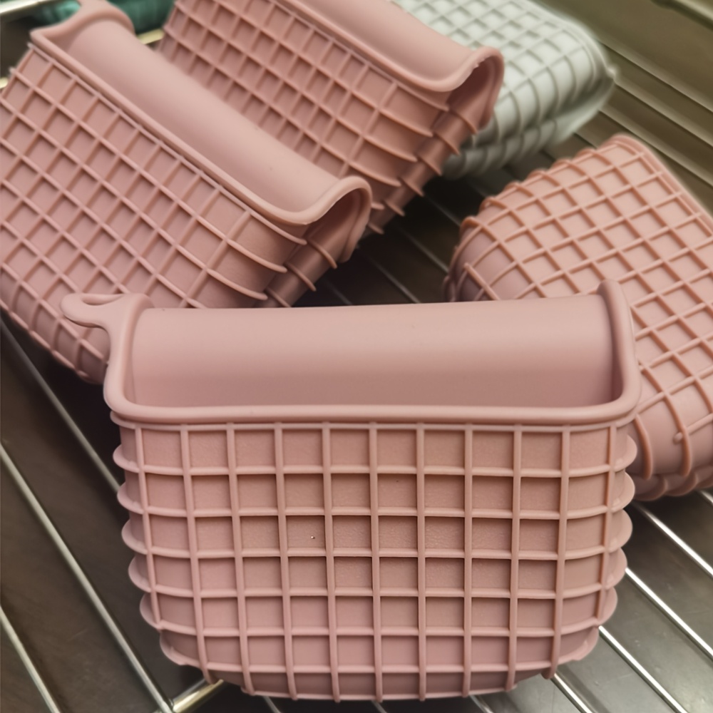 2pcs of silicone pot handle cover - silicone hand clip - anti slip, with textured surface to ensure cooking safety, thickened anti scald design suitable for kitchen use, cookware handle protective cover, kitchen essentials