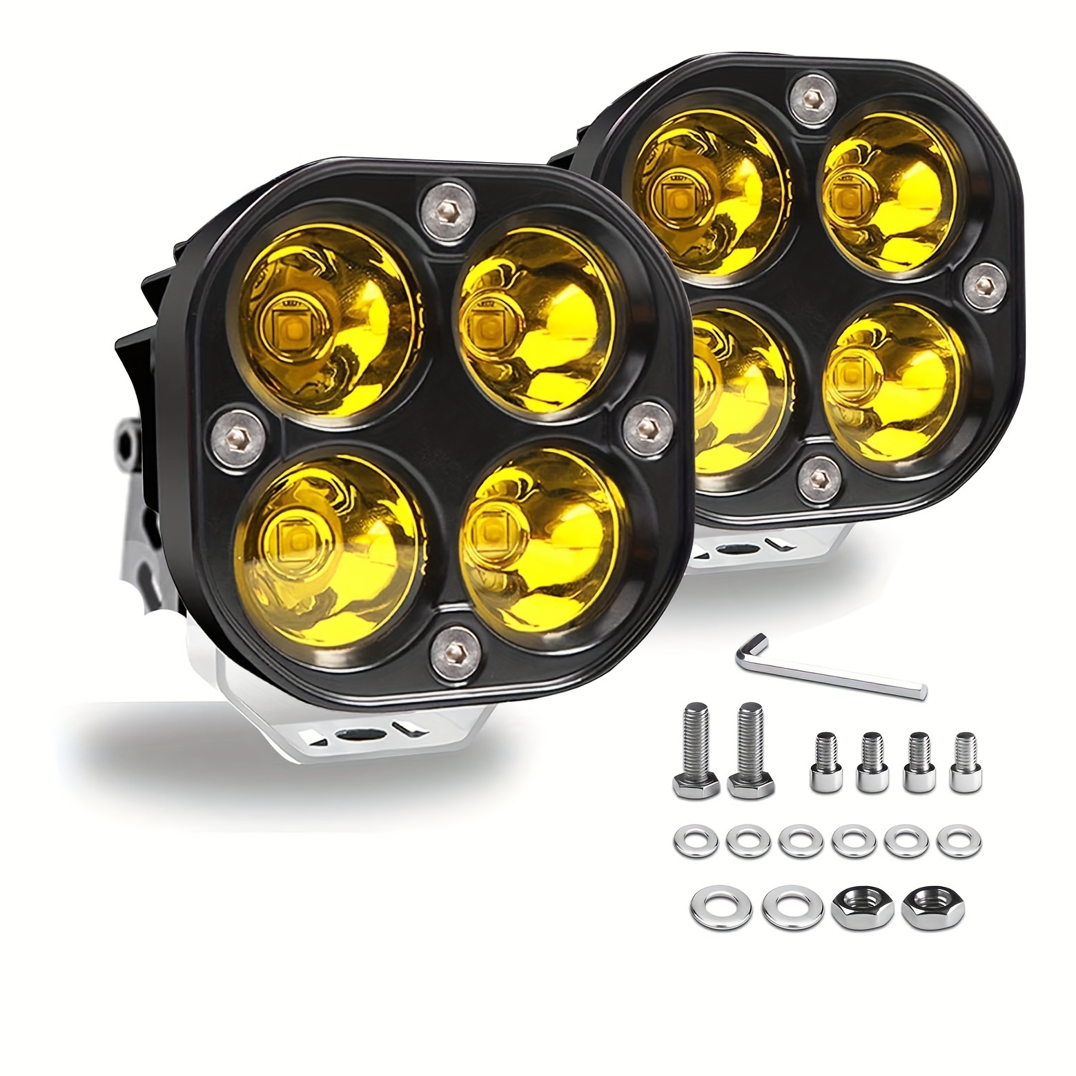 Led Strip Light Spotlight Led Pod Driving Fog Light Off Road Temu