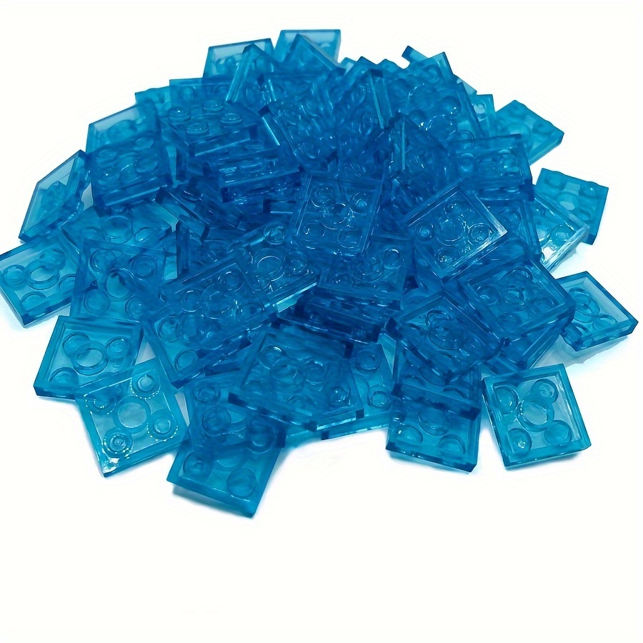60pcs 6 Colors MOC Transparent Compatible 3022 Short Bricks Building Blocks