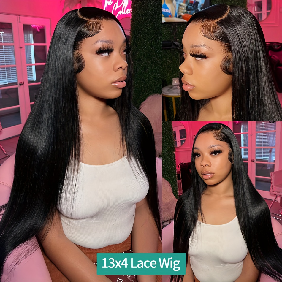 13x4 hd lace frontal human hair wig bone straight brazilian  display picture 3