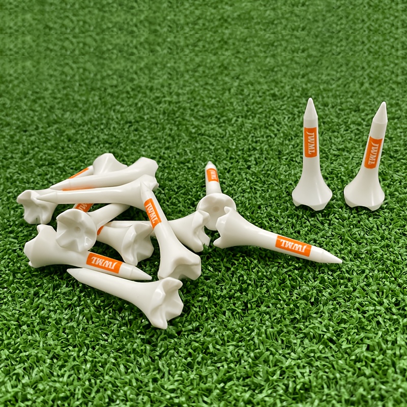 TEMU Tee da 1-1/2 pollici 38mm con corona a quattro , resistenza zero, plastica resistente agli urti con , punte corte per palline, confezione da 30