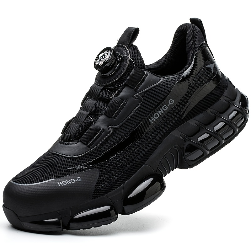 Men's Industrial Safety Boots - Wear-resistant, Anti-smash, And Puncture-proof Construction Shoes
