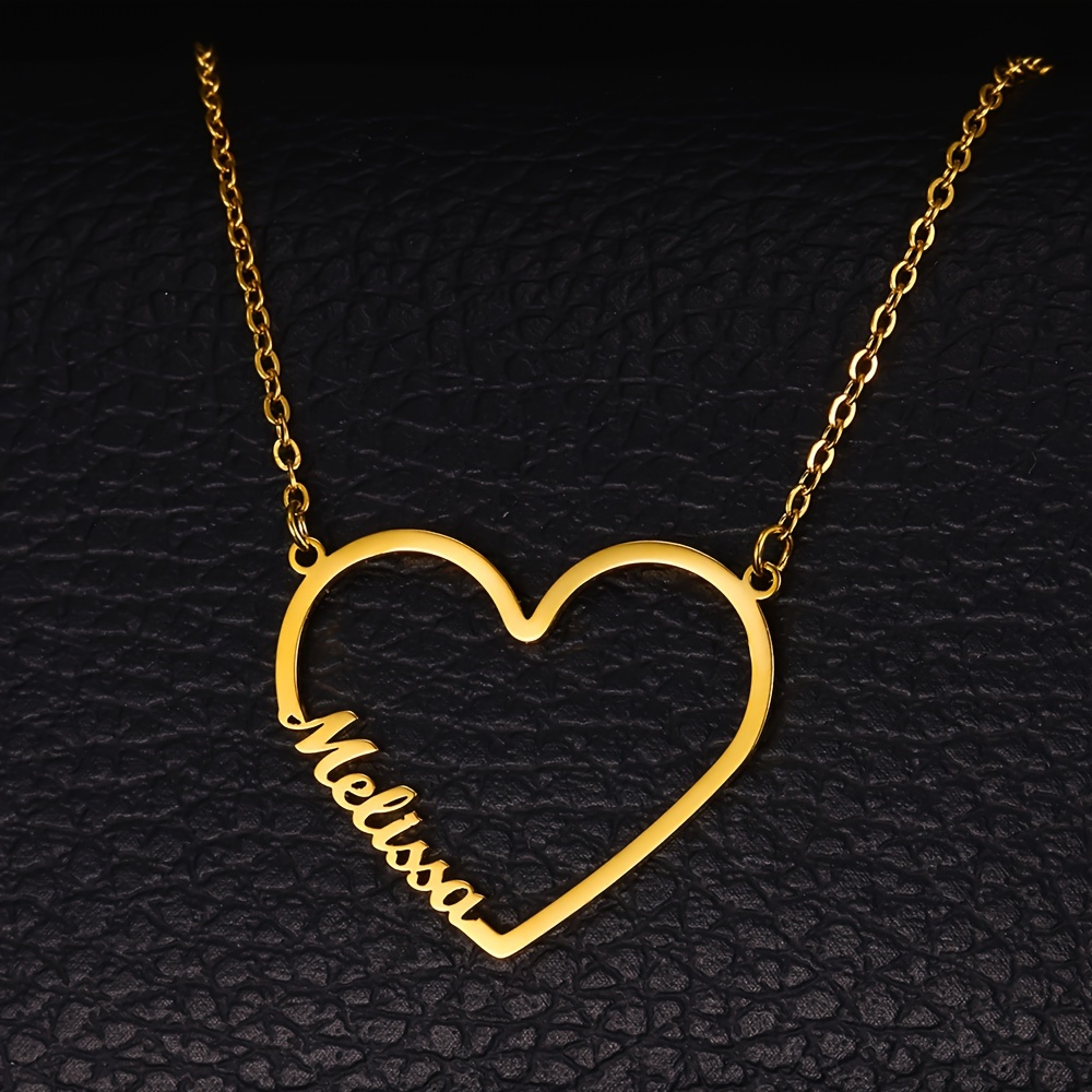 Boho Heart Necklace with Custom Names - Perfect Friend Gift