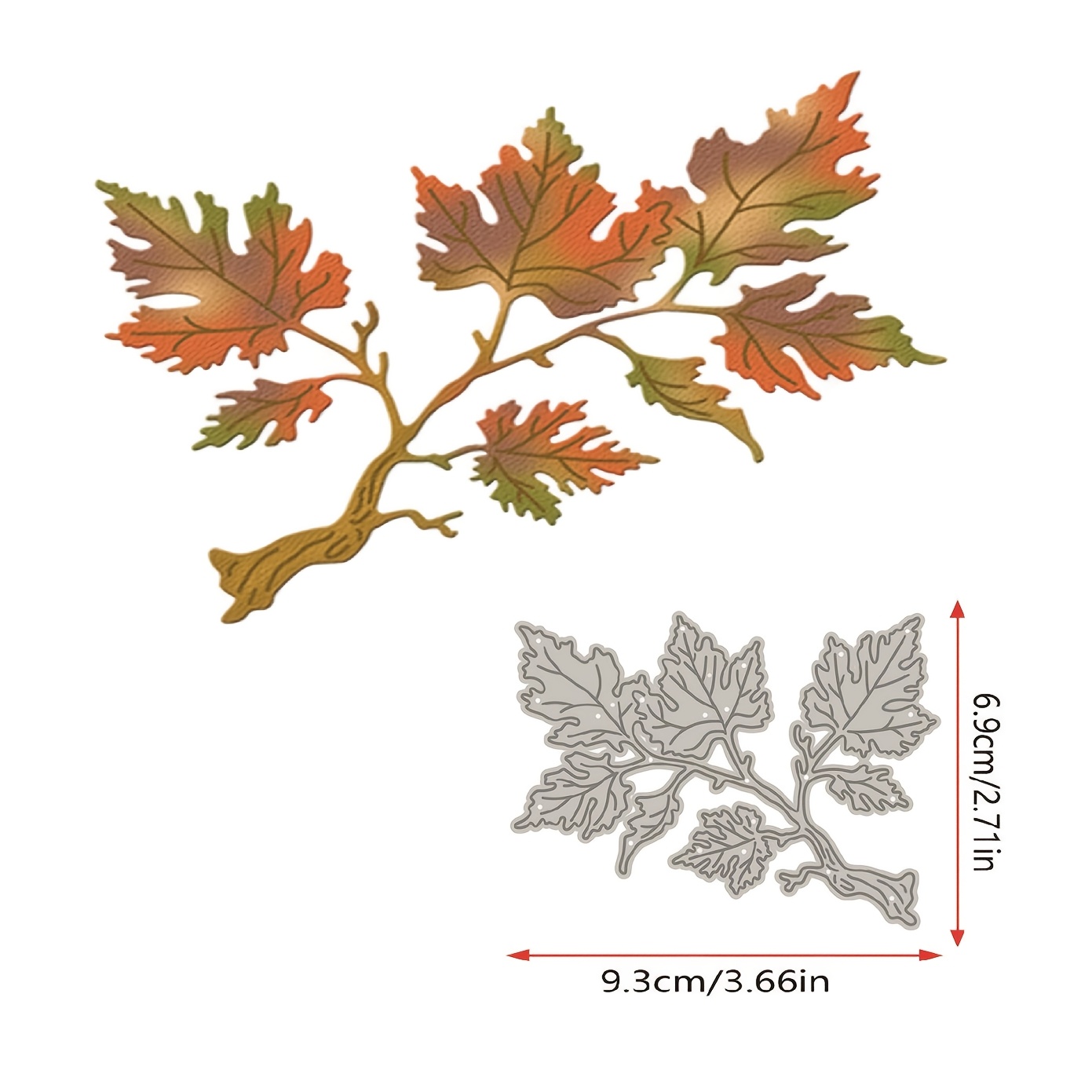 1pc Metal Cutting Dies Branches And Leaves Diy Paper Craft Knife Mould Blade Punch Stencils Dies