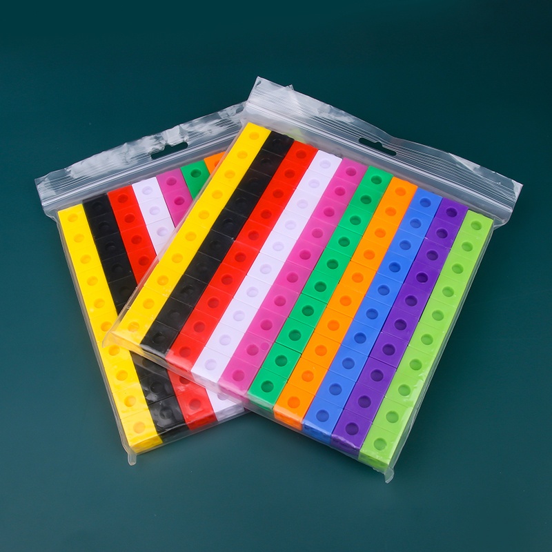 item picture 100pcs cubic   toy assembly cube building blocks mini square plastic inserts toys christmas and halloween gifts