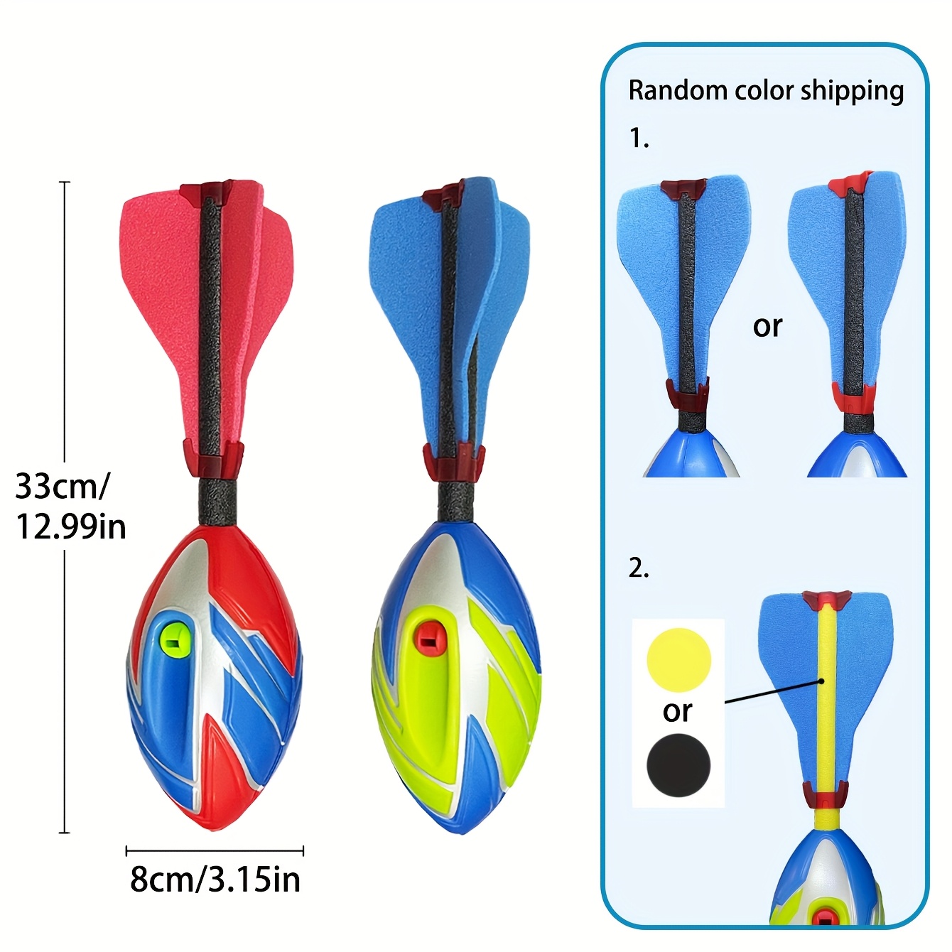 Whistle Torpedo Javelin Throw, Soft Foam Javelin with Whistle for Adult Sports Field, Throwing Equipment, Track and Field Training Gear, Family Fun/Outdoor Leisure/Team Building Activities, Easter/Youth Day/Father's