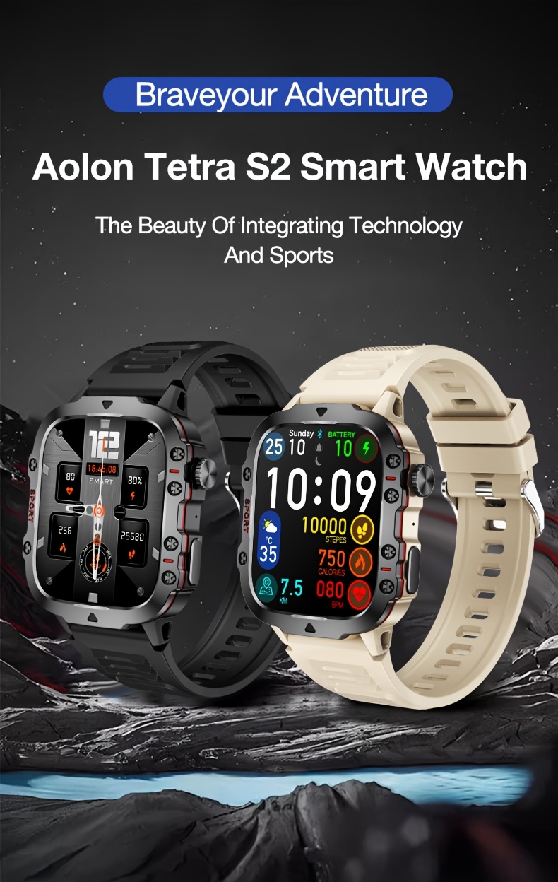 ساعة ذكية للرياضات الخارجية، بطارية بسعة كبيرة 420 مللي