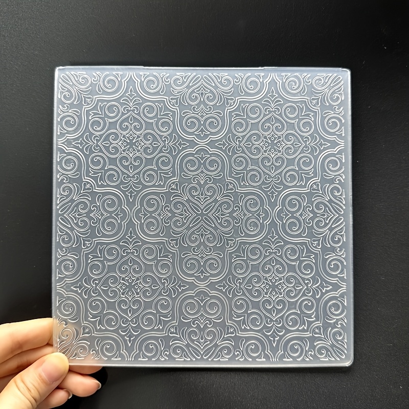 

1 Set Baroque Pattern 3d Embossing Diy Plastic - For Scrapbooking, Making, And Tag , Plastic Theme