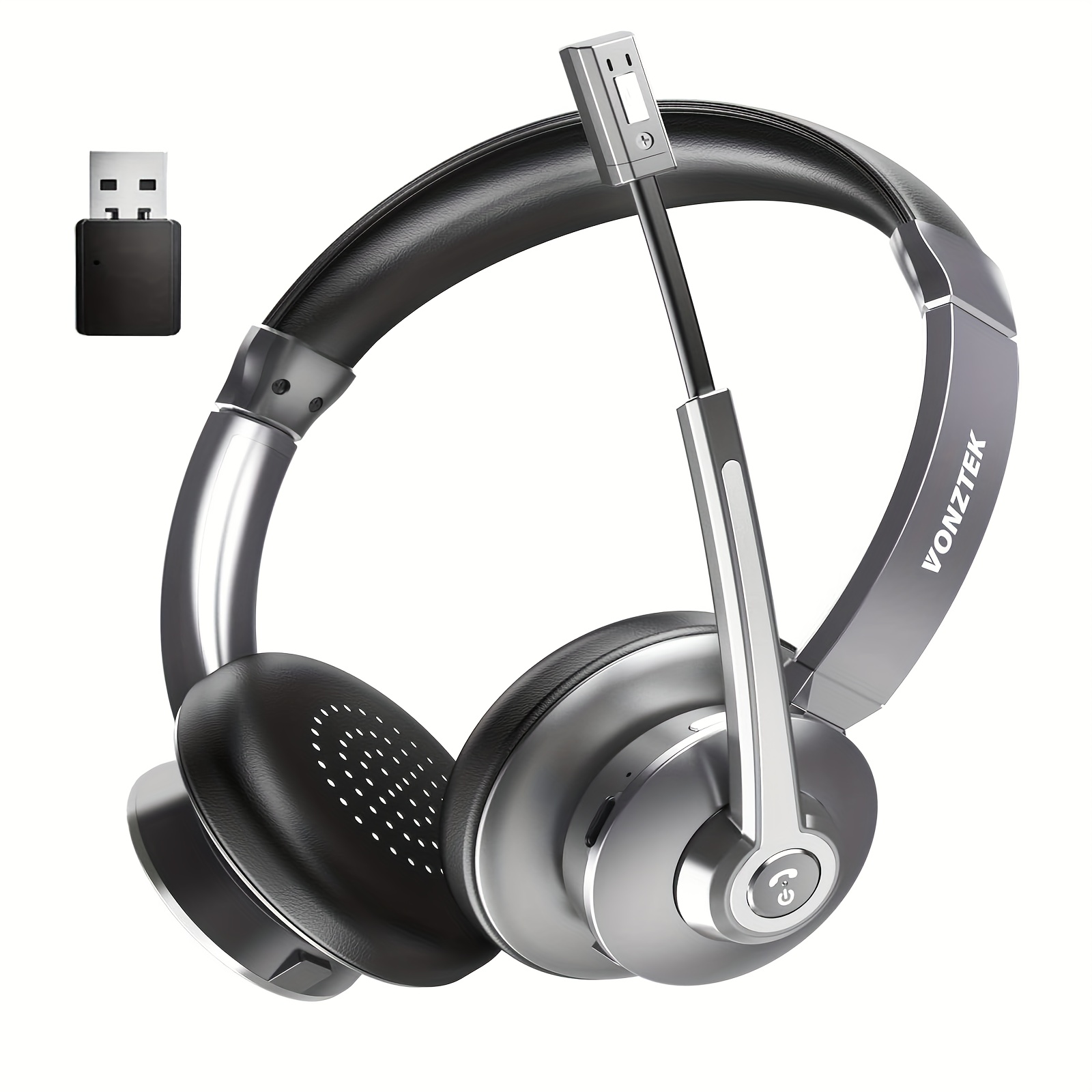 wireless headset microphone wireless headset ai noise Temu