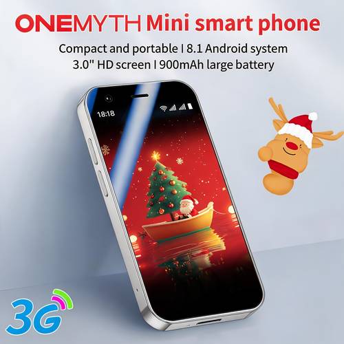 3G Mini Smartphone 3.0-Inch Wifi GPS -Core 8.1 Ultra-Thin Camera Supports Google Play Cute Palm Phone 2GB 16GB Storage