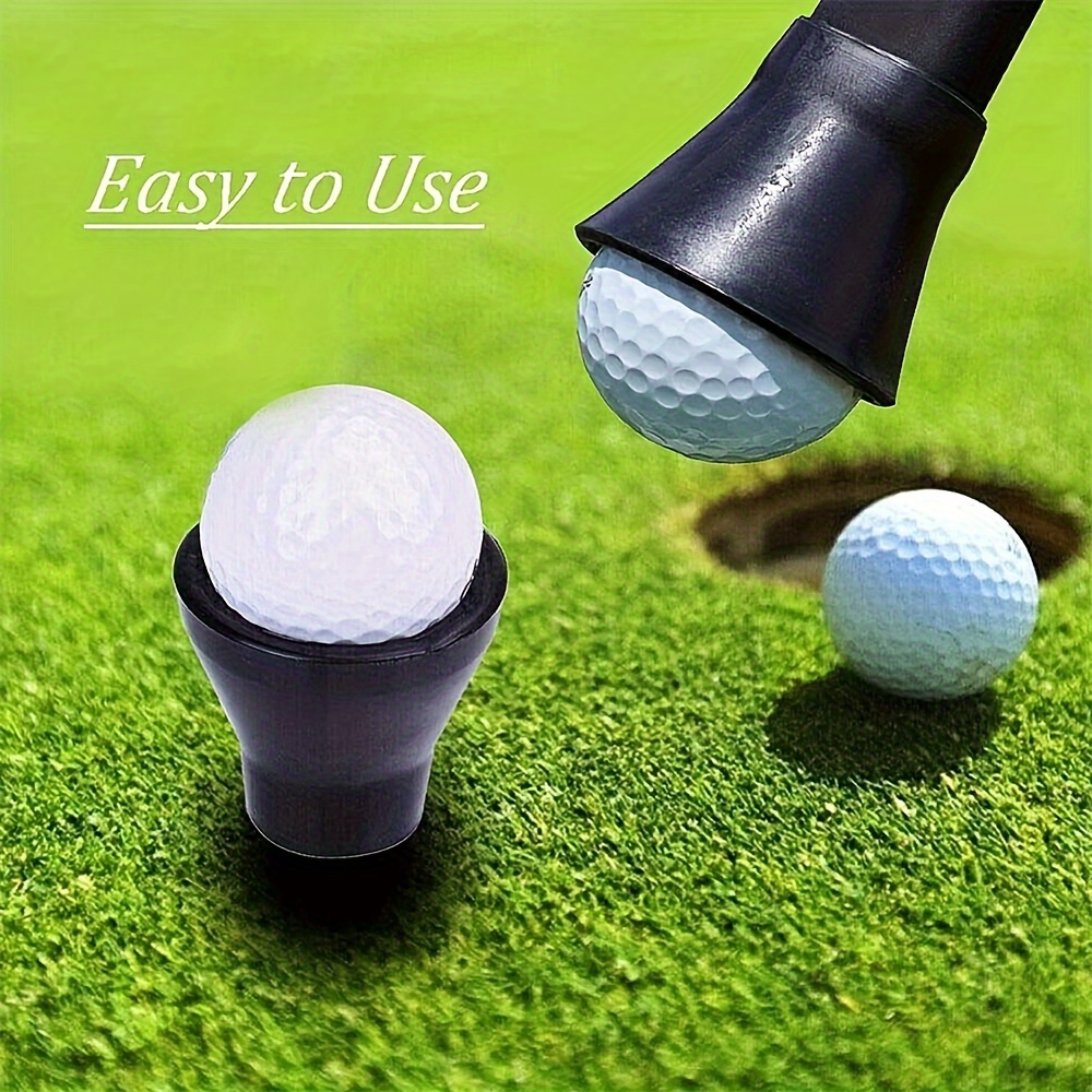 

Universal Golf Ball Picker Suction Cup - Rubber Golf Ball Retriever Attachment, Easy-to-use, Fits Putter Handle - 1 Piece Black