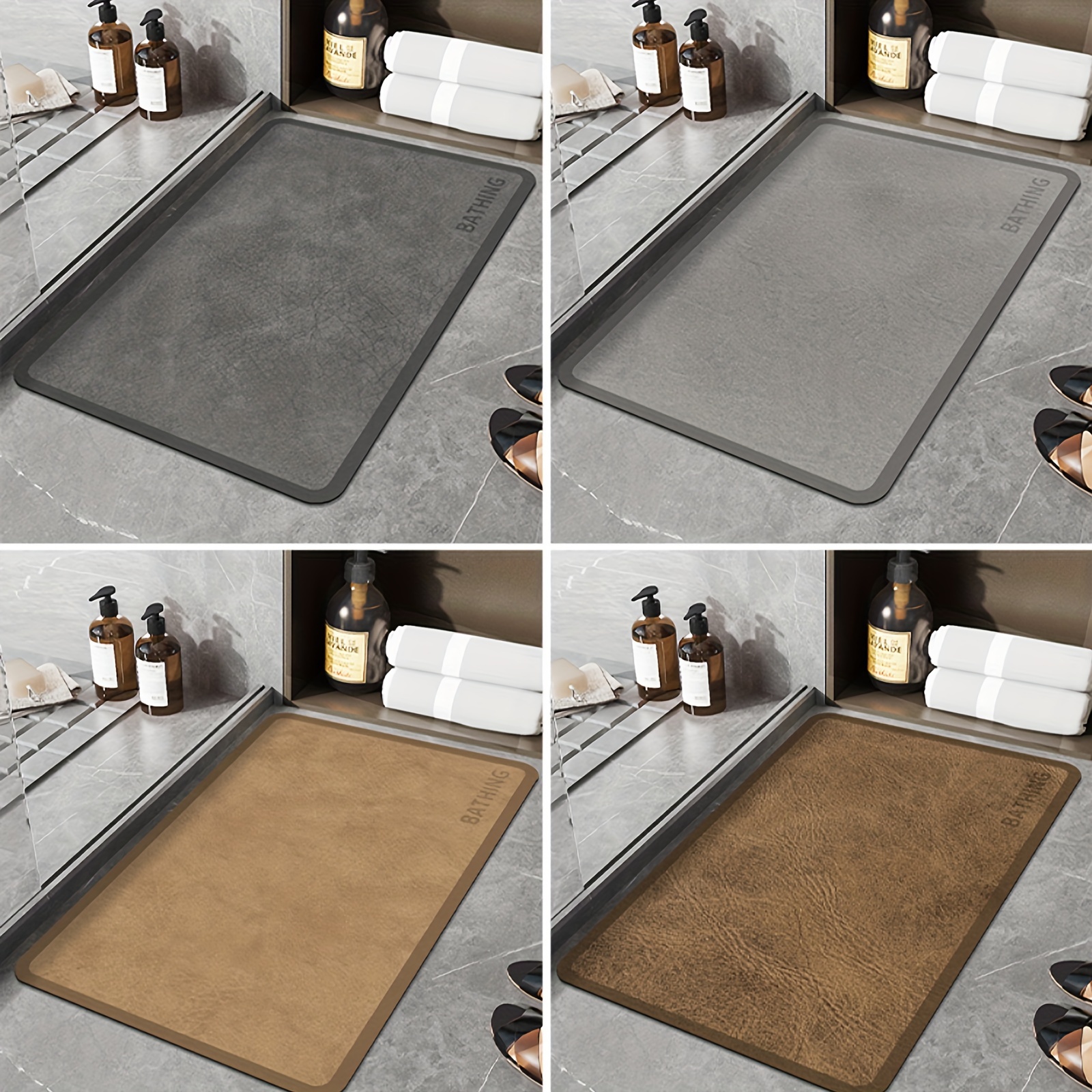 

[ ] - -dry Diatomaceous Earth Bath Mat Backing - For Bathroom, & Decor