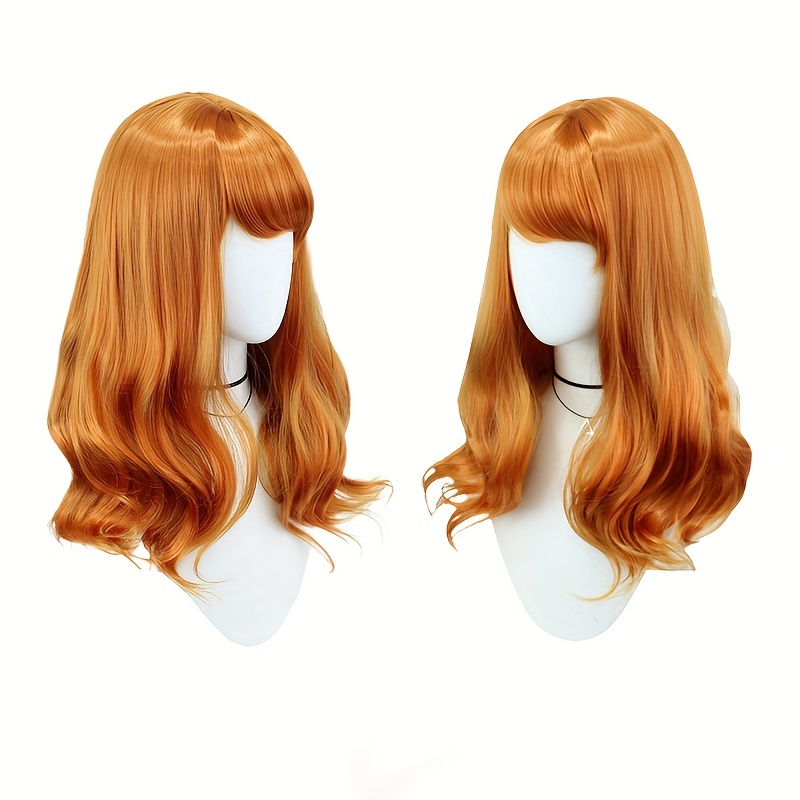

Orange Long Cosplay Wig - Heat Resistant, Halloween, Christmas, Anime & Parties