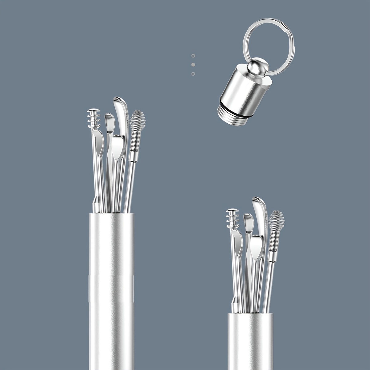 Stainless Steel Ear Scoop Set for Ear Cleaning and Wax Removal