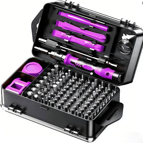 117 in 1 small precision screwdriver set magnetic repair tool kit with torx triwing bits multi bit screw driver screwdriver set and small screwdriver kit for electronics repair pc laptop glasses tablet iphone macbook