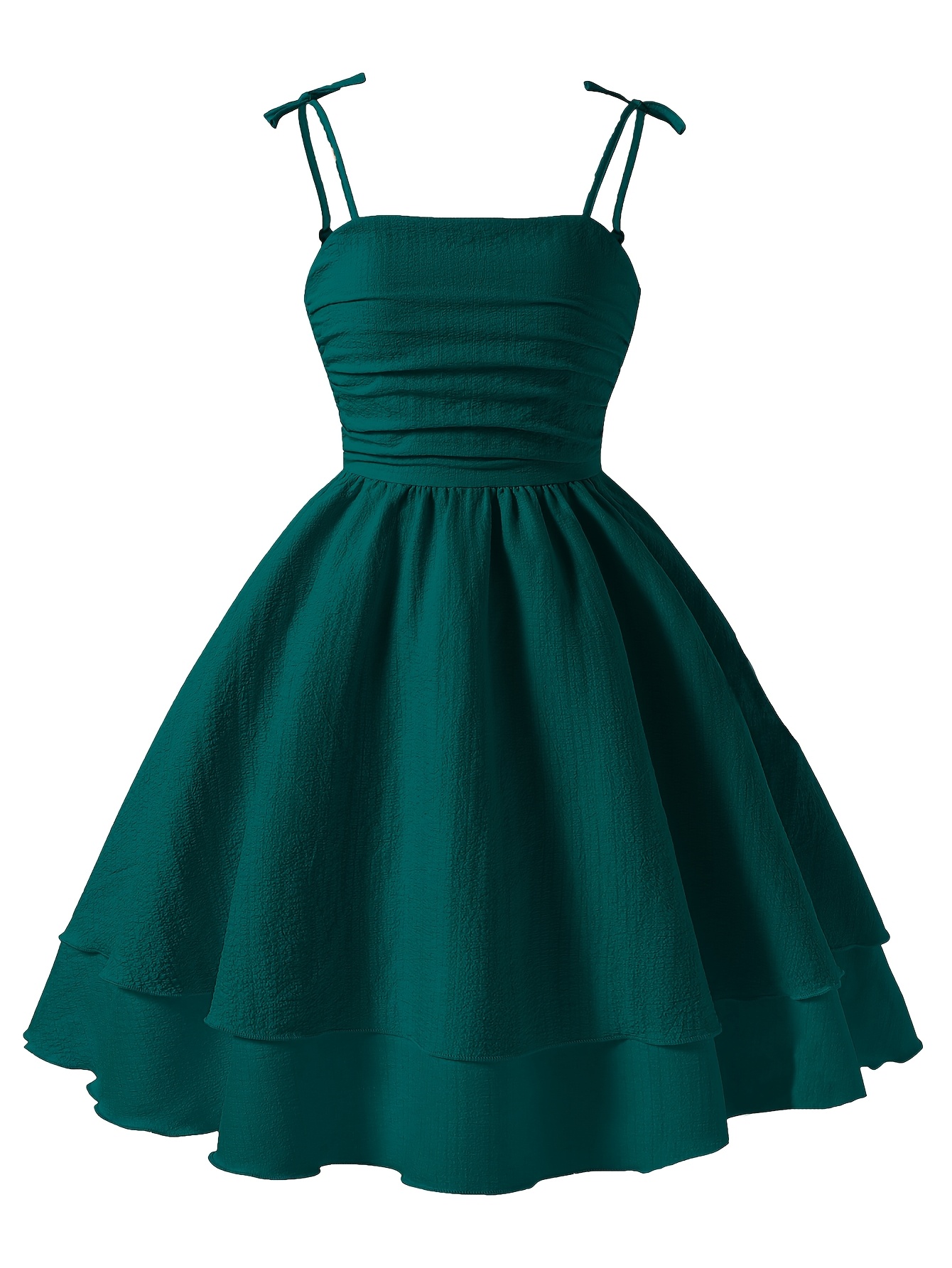 girl green dress sold on Temu United States