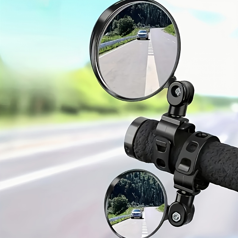 

1pc Adjustable Bicycle Rear View Mirror - Easy To Install For Road, Mountain, Ebike