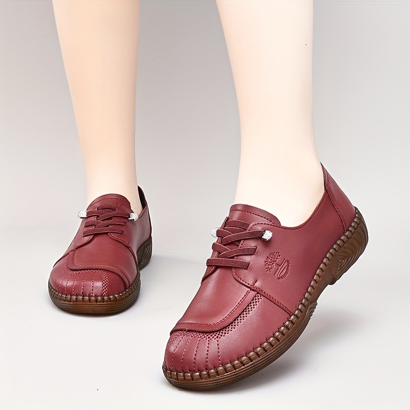 knee length dresses for ladies Spring and Autumn New Women's Leather Shoes Grandma Shoes Elderly Shoe –  V.I.P Digital Presence main image 0