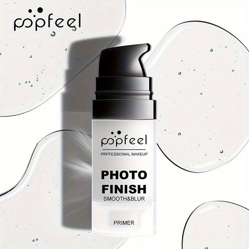 

Popfeel Photo Finish Primer, 15ml, Smooth & Blur, Makeup Base, Skin Tone Brightening, Silky Moisturizing, Makeup Preparation