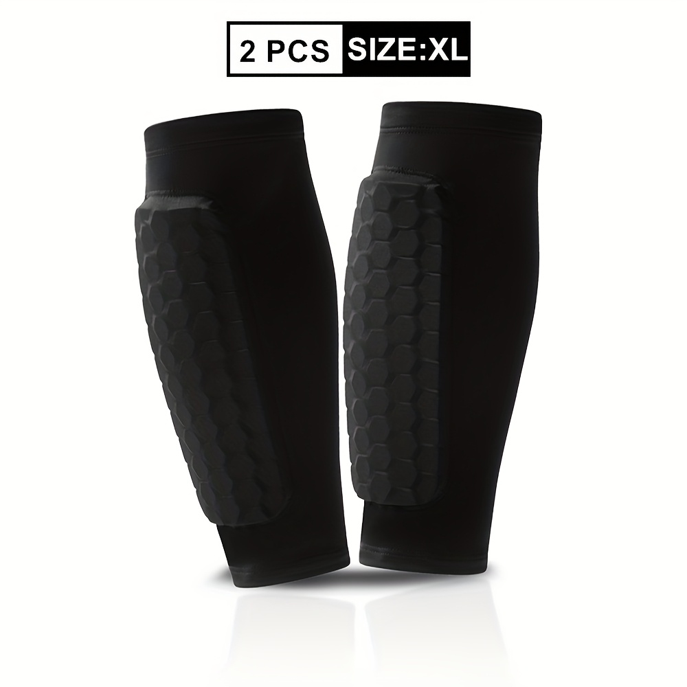 2pcs pack men women breathable elastic anti slip   compression soccer football sports calf   cover sleeve with honeycomb  