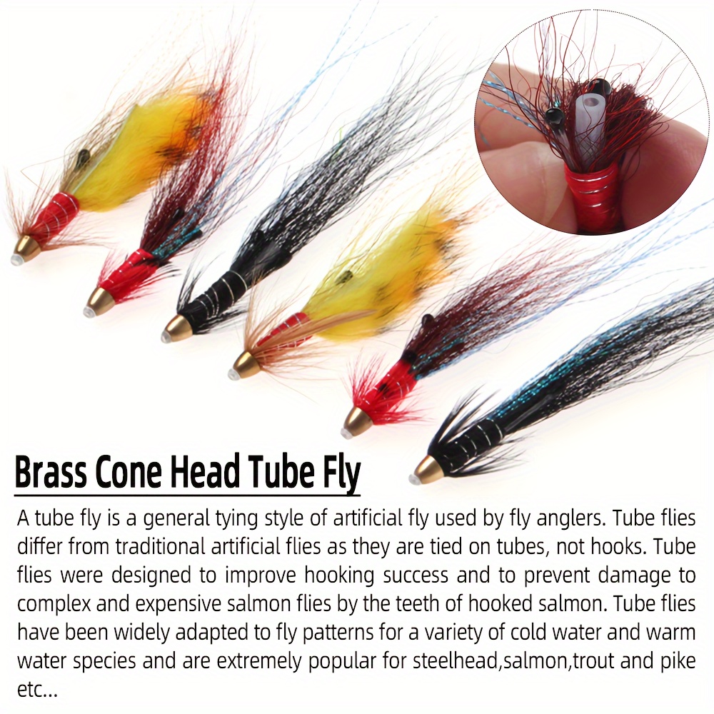 brass cone head tube fly snaelda salmon flies streamer fly brass cone head tube fly snaelda salmon flies streamer fly