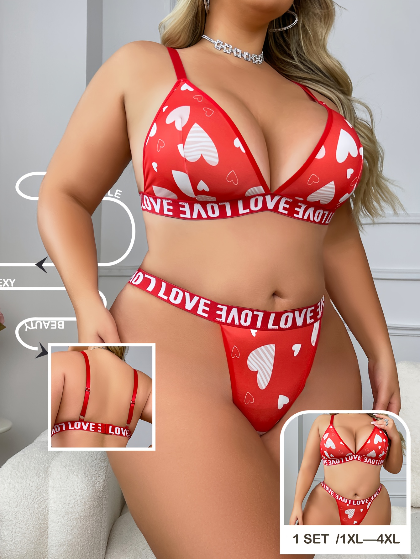 Plus Size Lingerie Set
