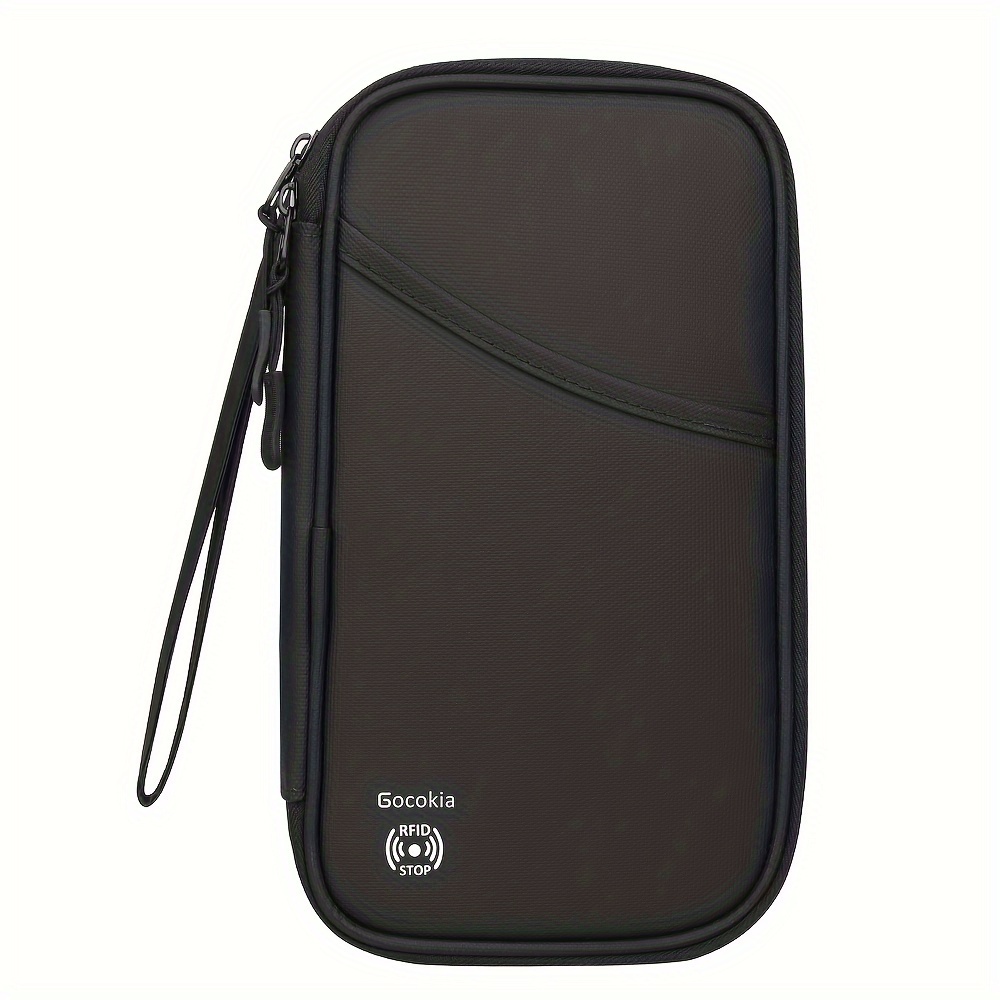 Gocokia Passport Bag, Travel Bag, Card Bag, Document Storage Bag, Ticket Storage Bag, Wallet, Hand-held Bag