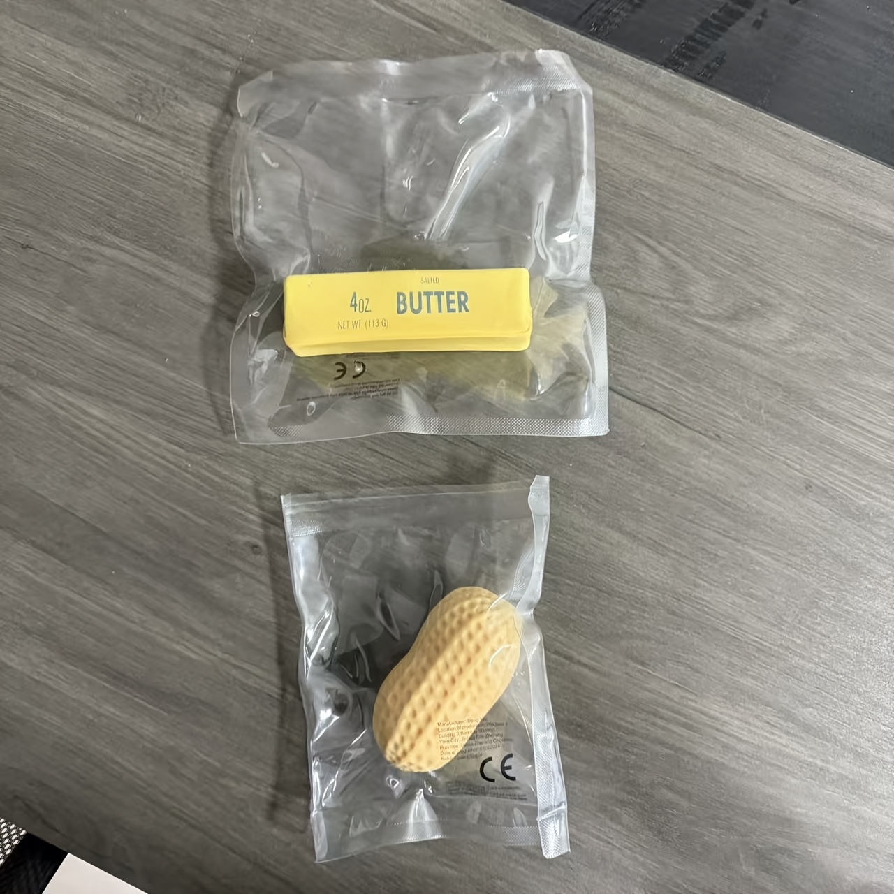 Image of 2pcs Set Of "butter Play" And "giant Peanut Play" Kits, Butter Squeezing Toys, Squeezing Toys, Suitable For Office Desk Toys, Sensory Toys, Birthday Gifts, Holiday Gifts, Christmas Gifts, Random