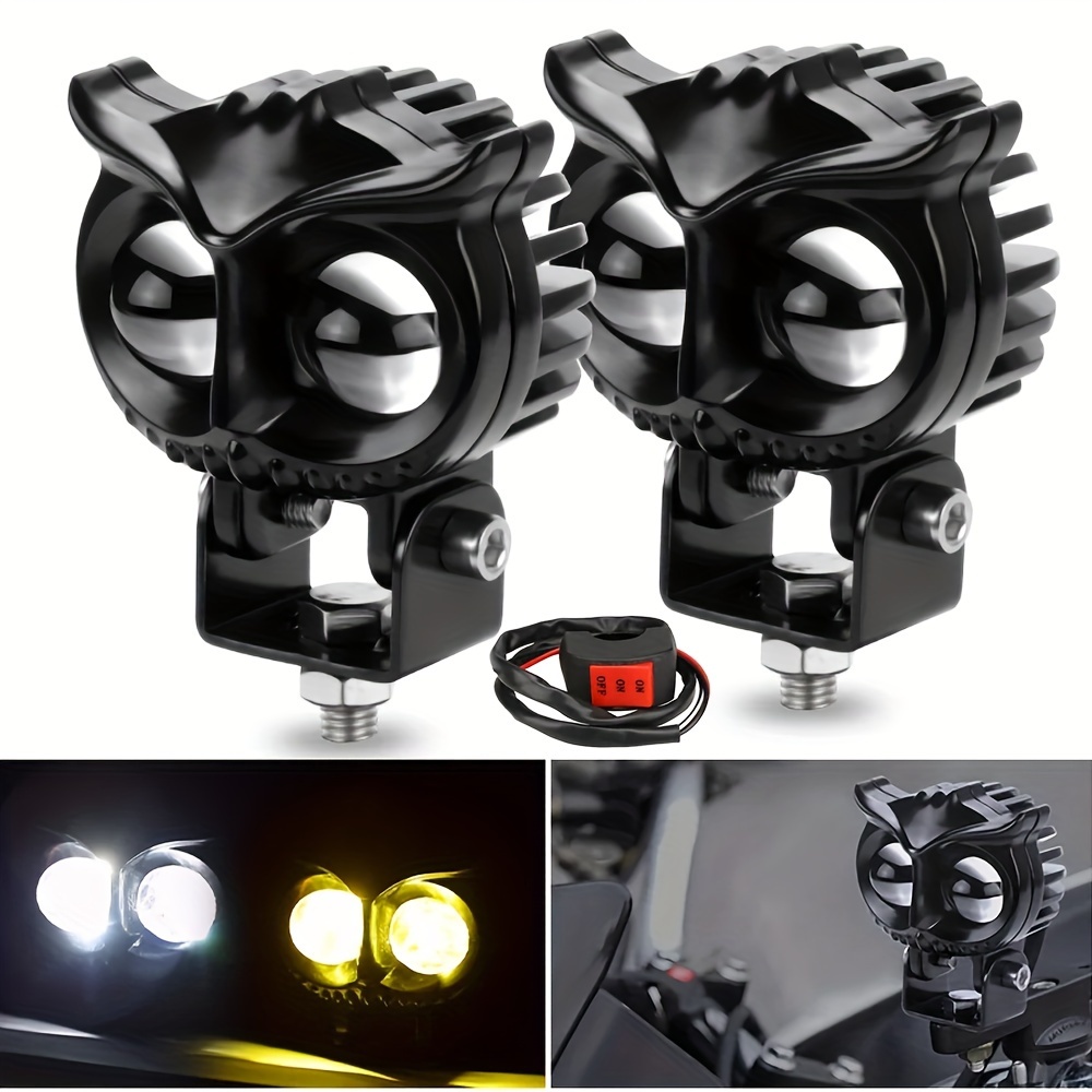 2pcs led motorcycle owl auxiliary lamp auxiliary Temu South Africa